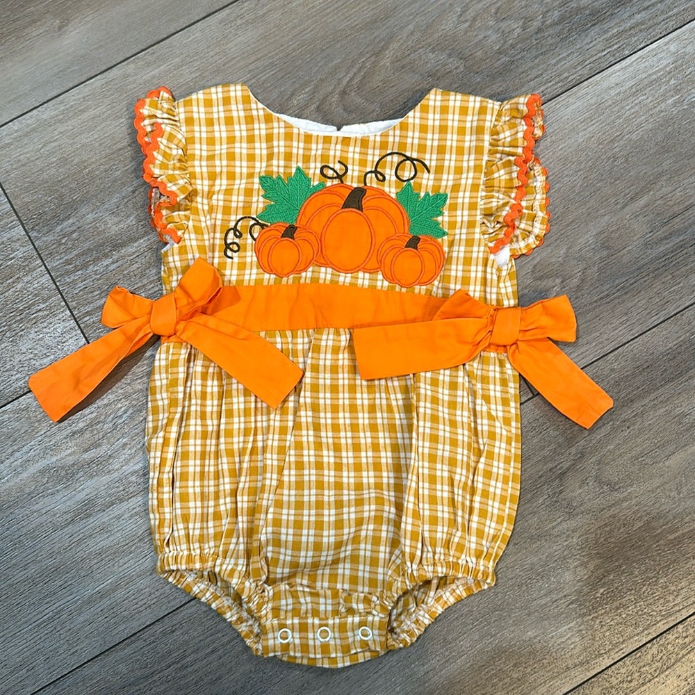 Adorable Pumpkin Bubble - Size : 12-18 months | LIL CACTUS Brand